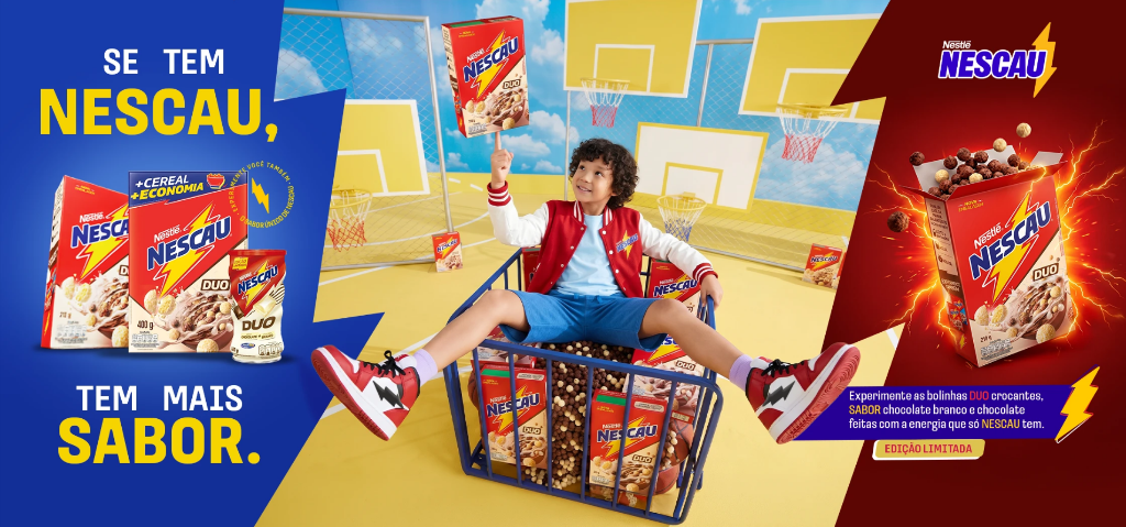 Campanha Nescau Duo — Composição Digital e Key Visual